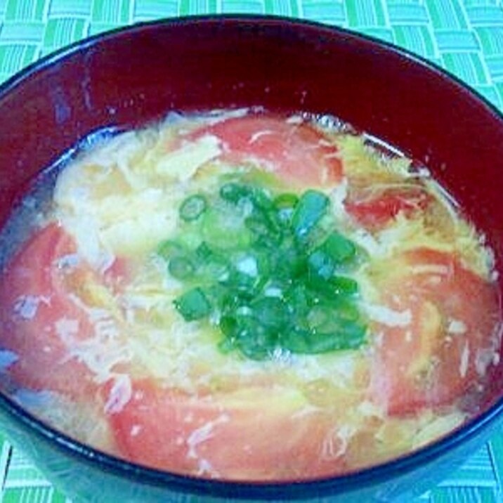 フルーツトマト＆卵の味噌汁